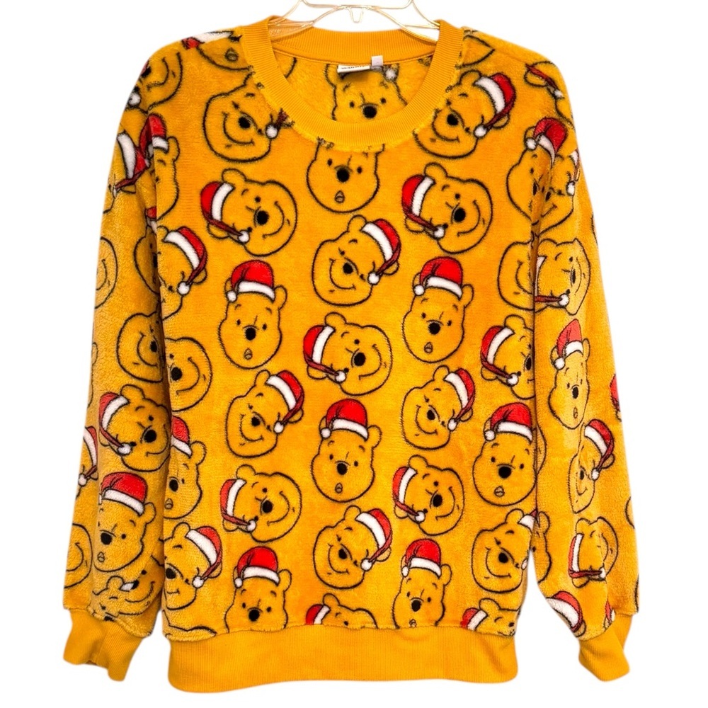 Disney Winnie the Pooh Size Large Fleece Crew Neck Sweatshirt